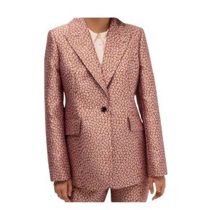 Kate Spade flora leopard jacquard blazer